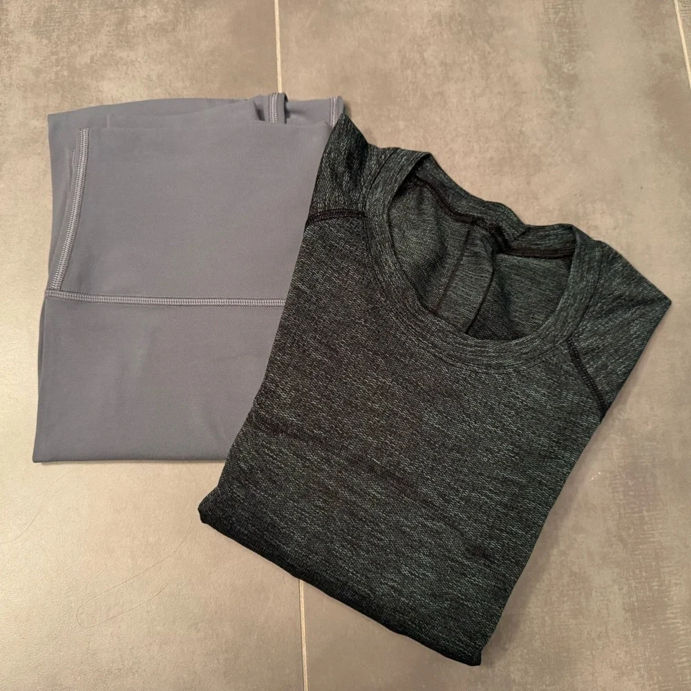 Lululemon Bundle Sz 10 Swiftly Tech Hip Length High Waist Align Pants Length 28” - Picture 6 of 16
